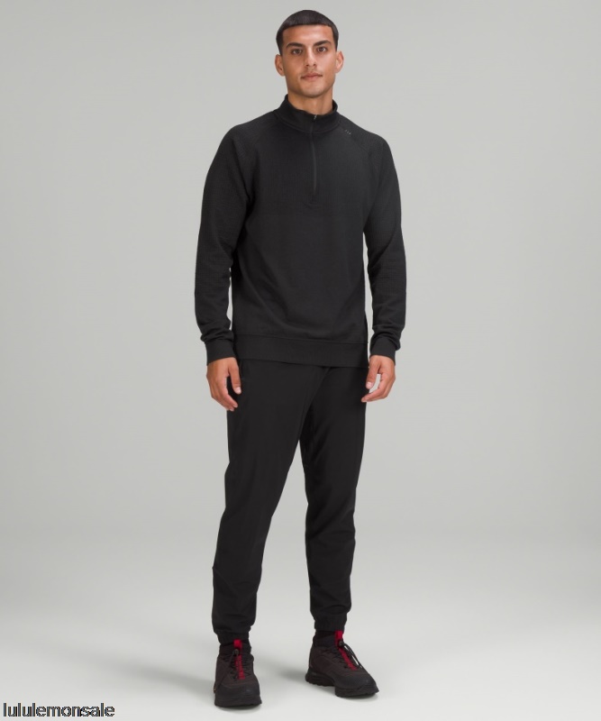 Lululemon Deutschland DELULU944 | Schwarz Konstruierter Warmer Halber Reißverschluss